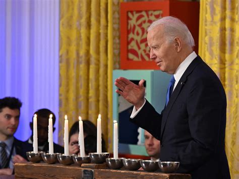 Biden calls ‘surge’ in antisemitism ‘sickening’ during White House Hanukkah reception